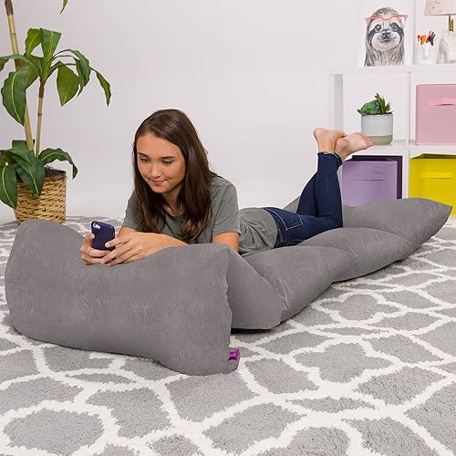 Funda de almohada de suelo para niños, fundas de cojín y tumbona de primera calidad para almohadas (almohadas King no incluidas), regalos para niñas