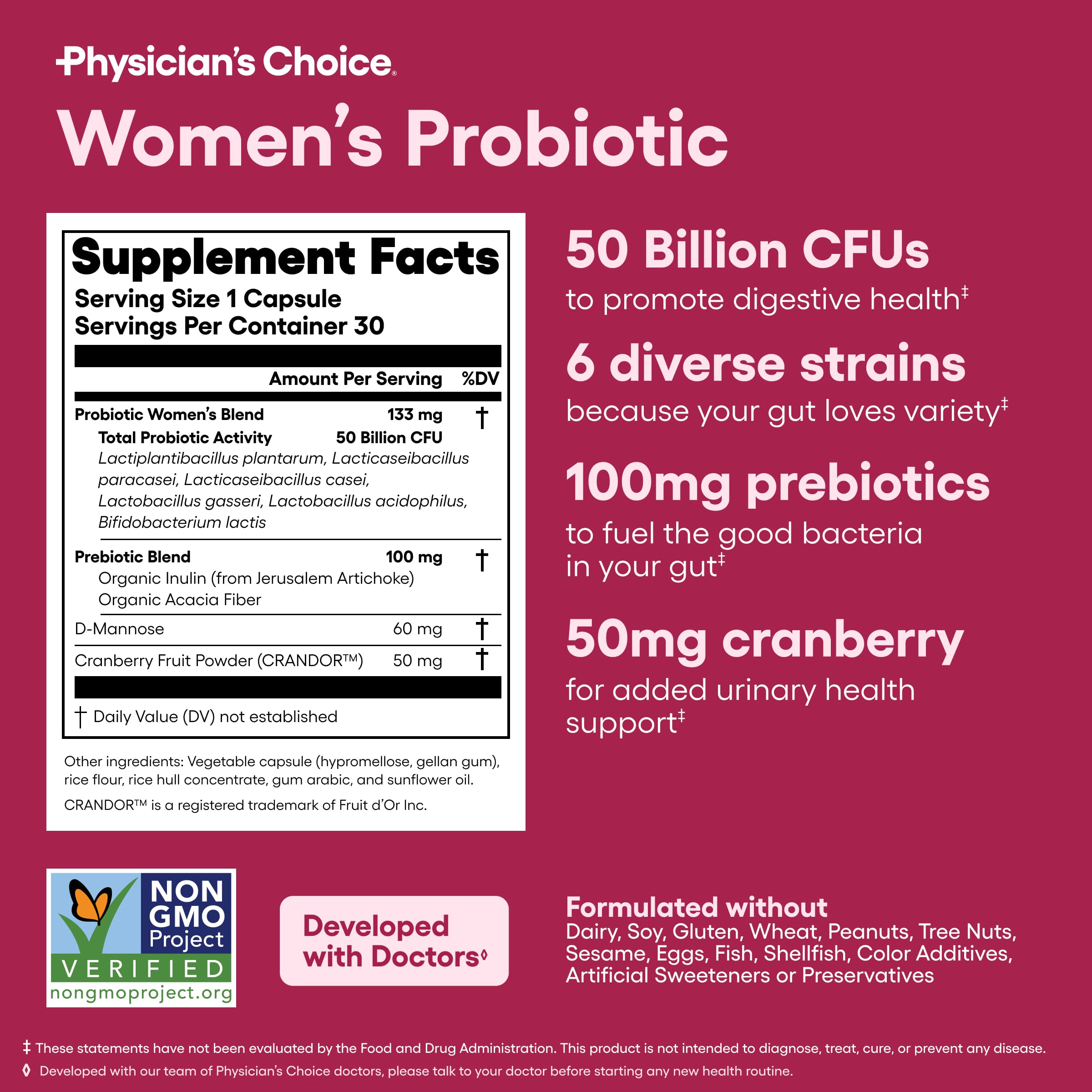 Physician's CHOICE Paquete Dúo Poder Femenino: Probiótico Vaginal + Probiótico para Mujeres