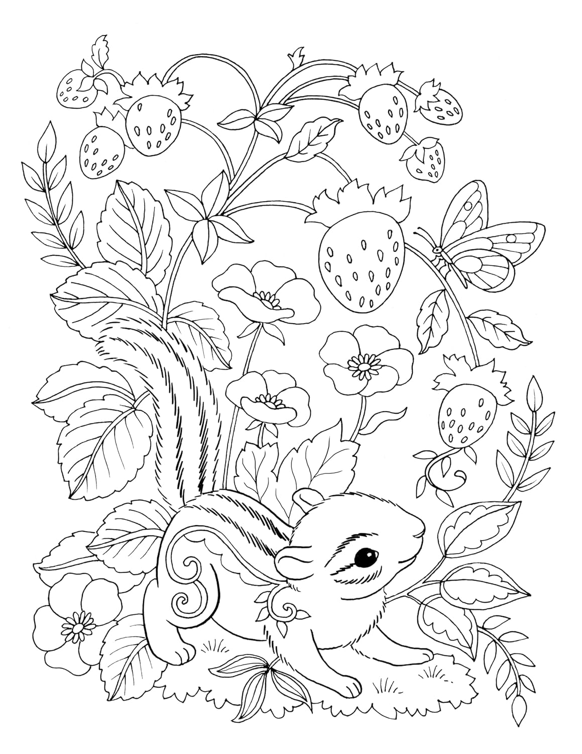 Nature’s Joyful Moments: 50+ Cute & Creative Designs to Color – Positive and Calming Coloring Book for Adults and Kids - Image 5