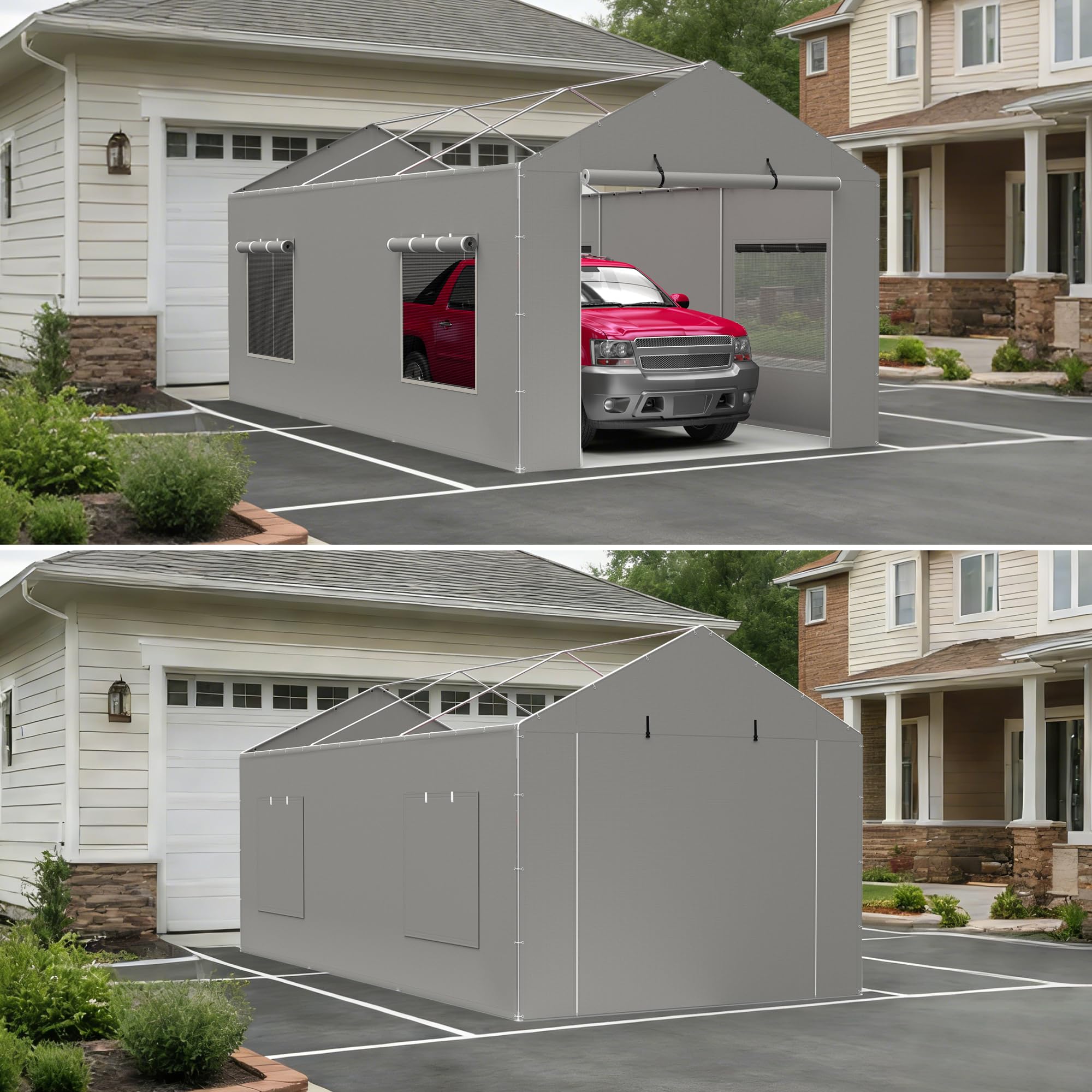 Carport Canopy Cover - 12x20 FT Weatherproof -12 Carport Canopy Cover - 12x20 FT Weatherproof -12