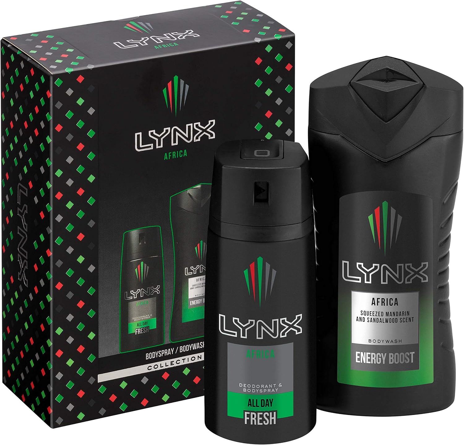 Lynx Africa Duo Men's Gift Set including Body Wash and Body Spray - Gift Set for Him, 2 Count (Pack of 1) - Image 4