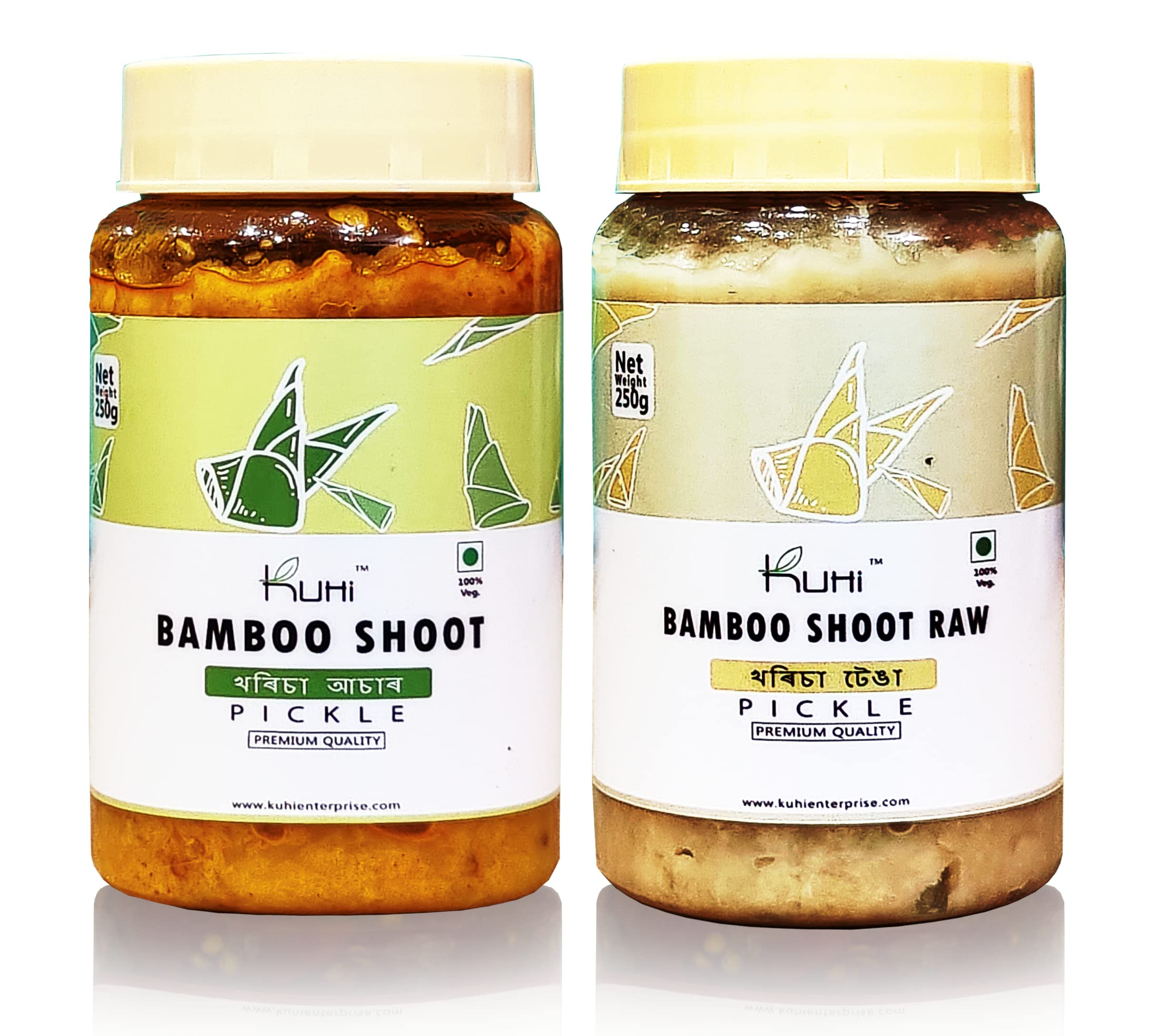 Kuhi Bamboo Shoot & Bamboo Shoot Raw Pickle 250 gm (Pack of 2)| Traditional Homemade Recipe From Assam | No Preservatives & No Artificial Colour | Fermented Baas ka Achar for Parathas, Curries & Rice-image-49