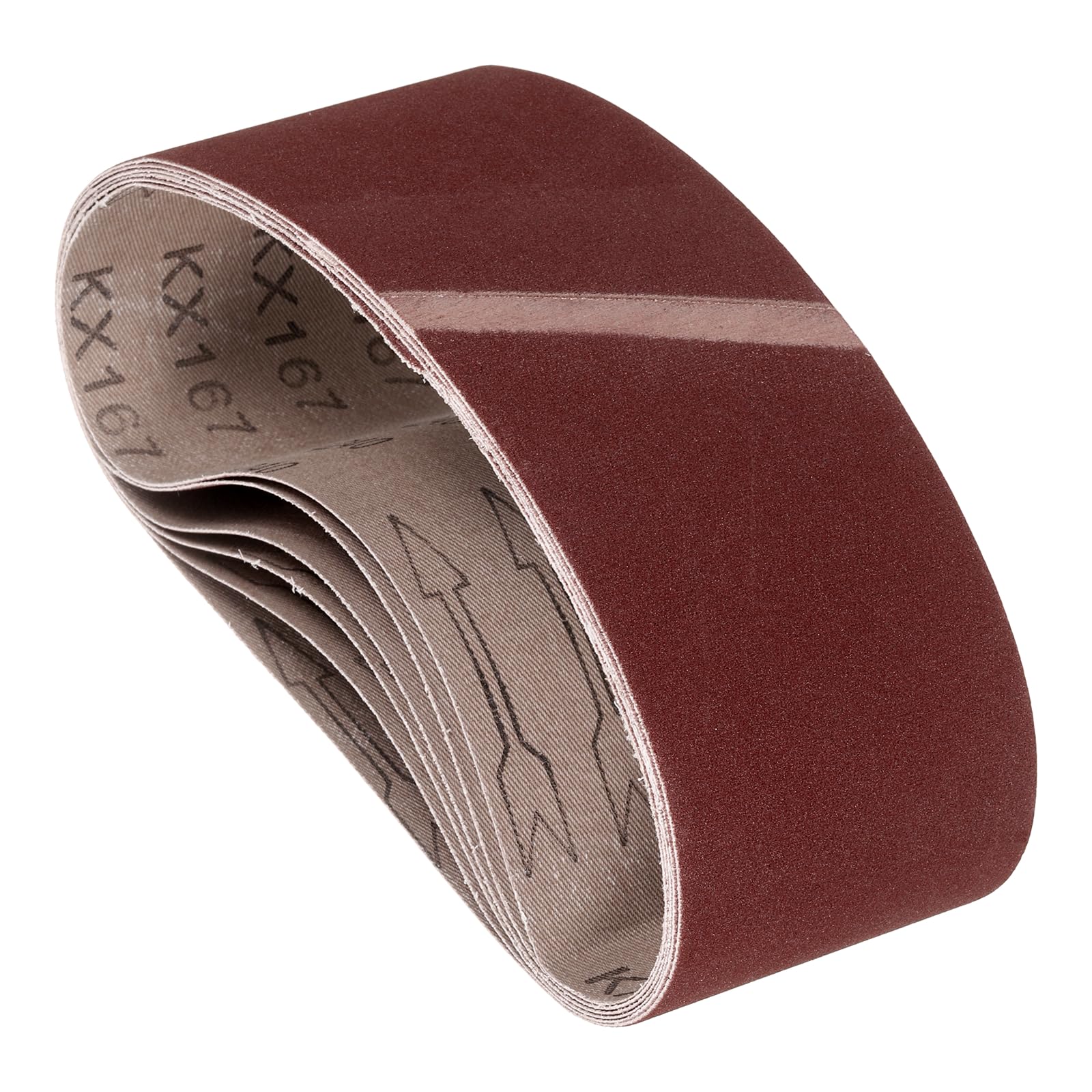 8 Pcs Sanding Belts 3 x 21 Inch 240 Grit Aluminum Oxide