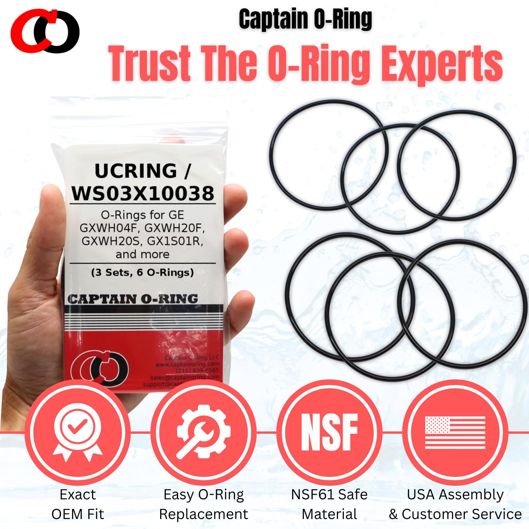 Amazon.com: Captain O-Ring – Replacement UCRING / WS03X10038 O