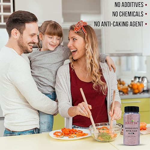 Miniatura 3 de Himalayan Chef Sal rosa del Himalaya, coctelera de plástico de grano fino, sal a granel, 1 unidad (paquete de 12)