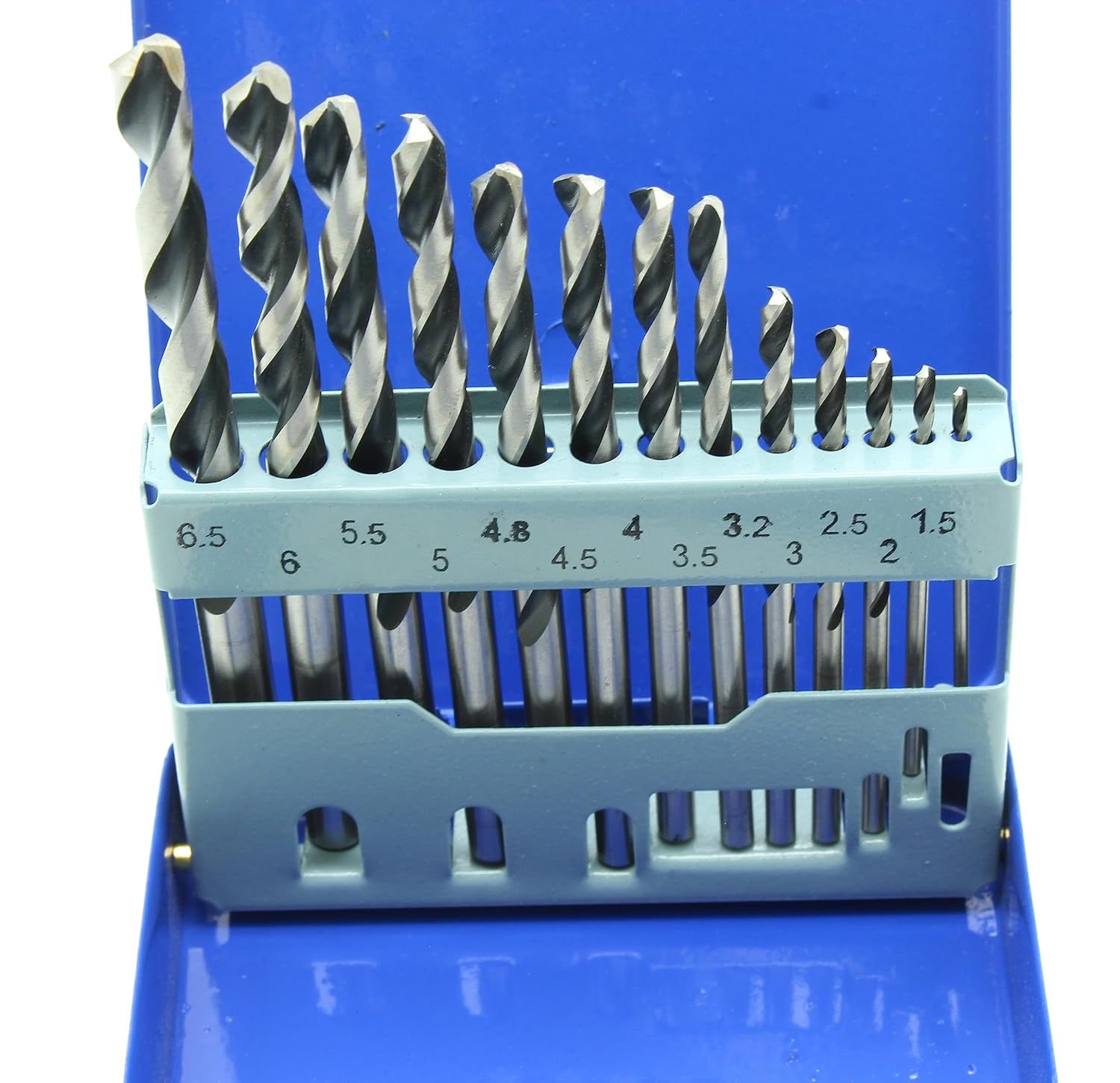 TMAX 10 pc 1/8 inch M35 Cobalt High Speed Steel Jobber Drill Bits for Stainless Steel & Hard Metals, with 1/4 Inch Hex Shank for Quick Chucks,3-1/4" Total Length,2" Working Length