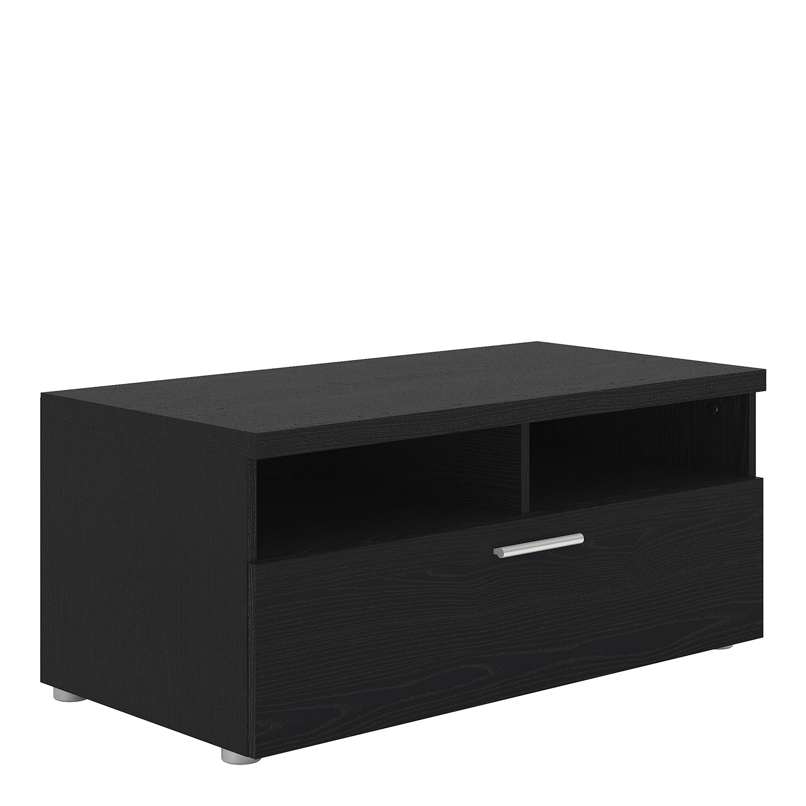 Buy Furniture To Go Napoli TV Unit 1 Drawer 2 Shelves in Black Woodgrain Online at desertcartINDIA