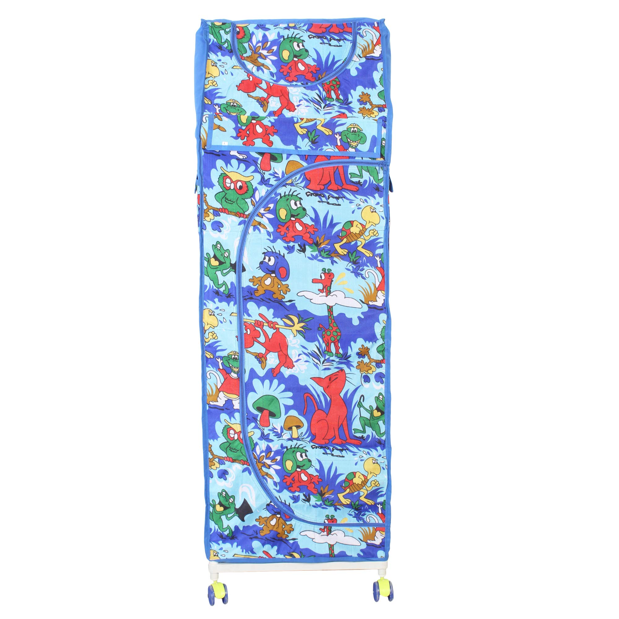 ZOSHOMI STEELART Multipurpose Shelve Foldable Baby Wardrobe/Toy Box(Royal)-Made in India