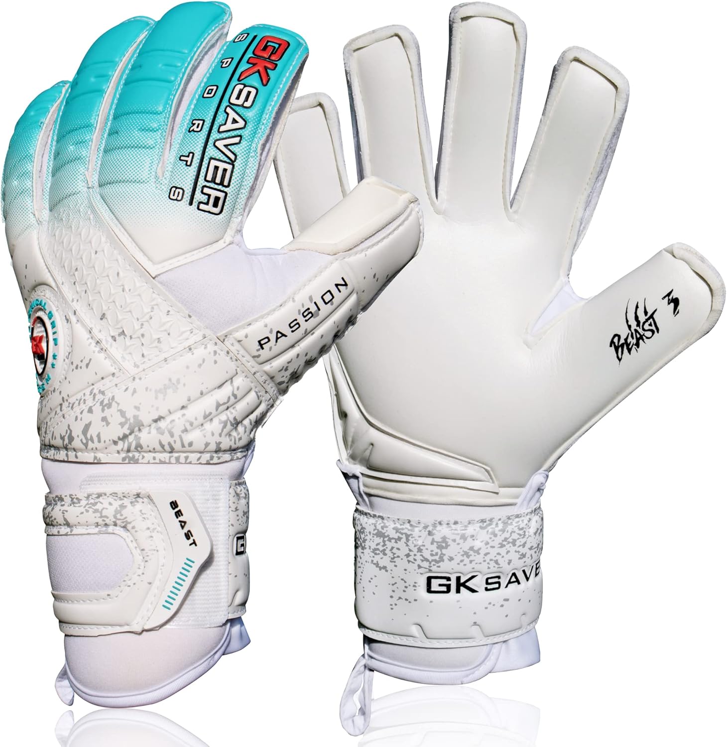 GK Saver football goalkeeping gloves Passion Beast Pro 3 professional