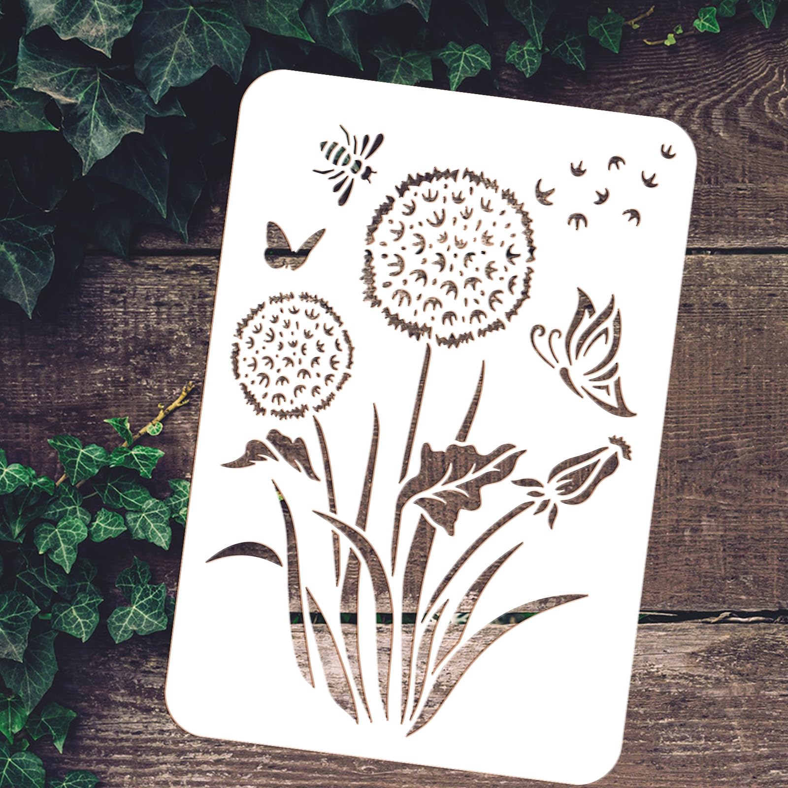 タンポポページ Amazon.co.jp: FINGERINSPIRE タンポポ ステンシル 11.7x8.3インチ