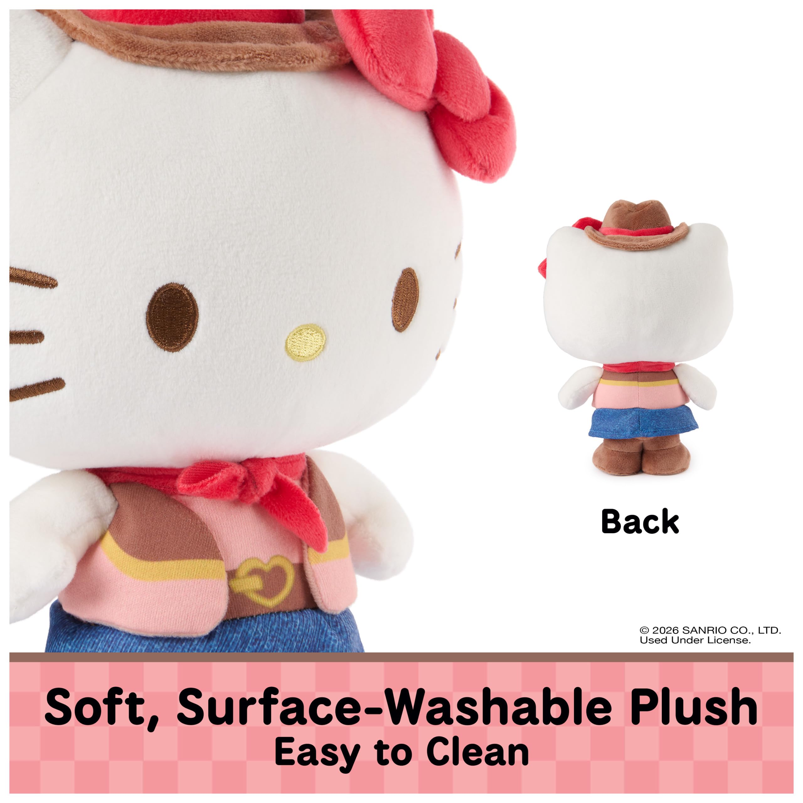 GUND Peluche SanrioRodeoHelloKittyCowgirl
