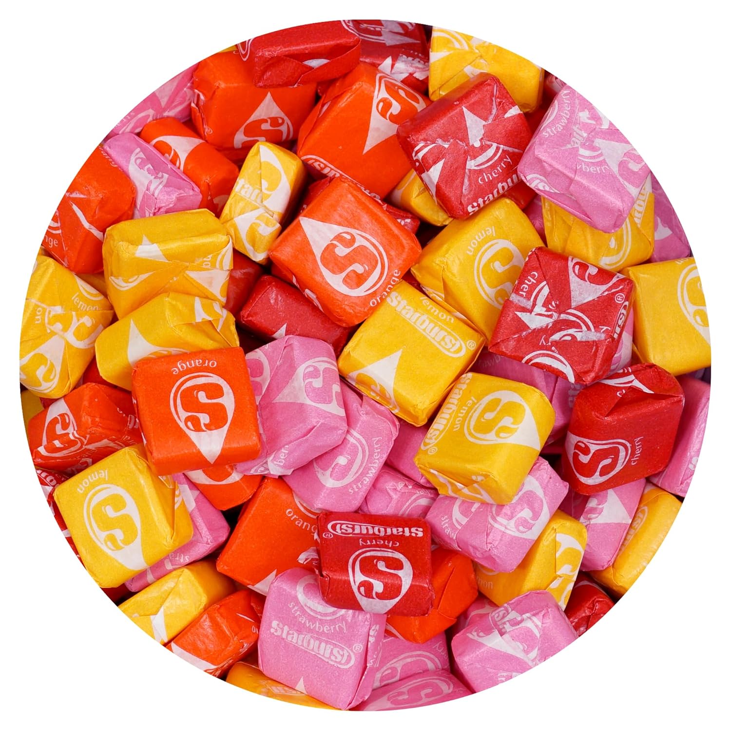 Original Fruit Chews, 3lb Bulk Bag (Approx. 270 Pieces), Strawberry, Cherry, Orange, Lemon, Individually Wrapped Candy