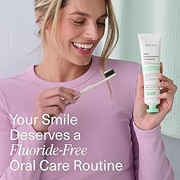 Boka Fluoride Free Toothpaste, Nano Hydroxyapatite Toothpaste, Appropriate for Sensitive Teeth - for Adult Oral Care - Ela Mint Flavor, 4 Fl Oz (113g) 1Pk