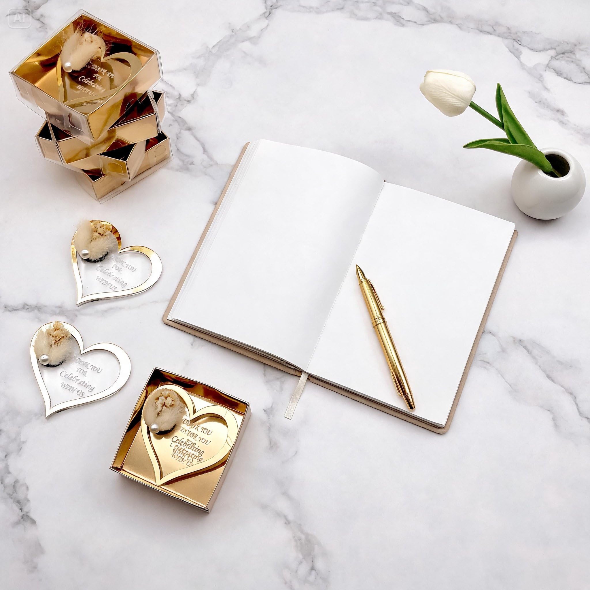 gastgeschenke hochzei ür die gäste personalisier, Stück Gold Silber Acryl Hochzeit gastgeschenke für die gäste, Taufe, Kommunion Konfirmation,Geburtstag, schön das du da bist, (Gold, 18 stück)