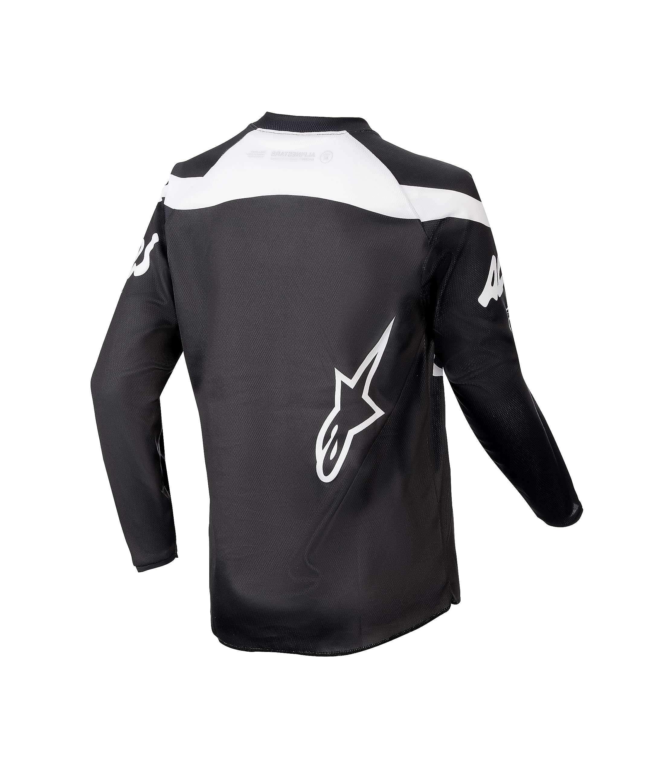 Alpinestars 3778324-12-L: Youth Racer Hana Jersey Black/White Lg