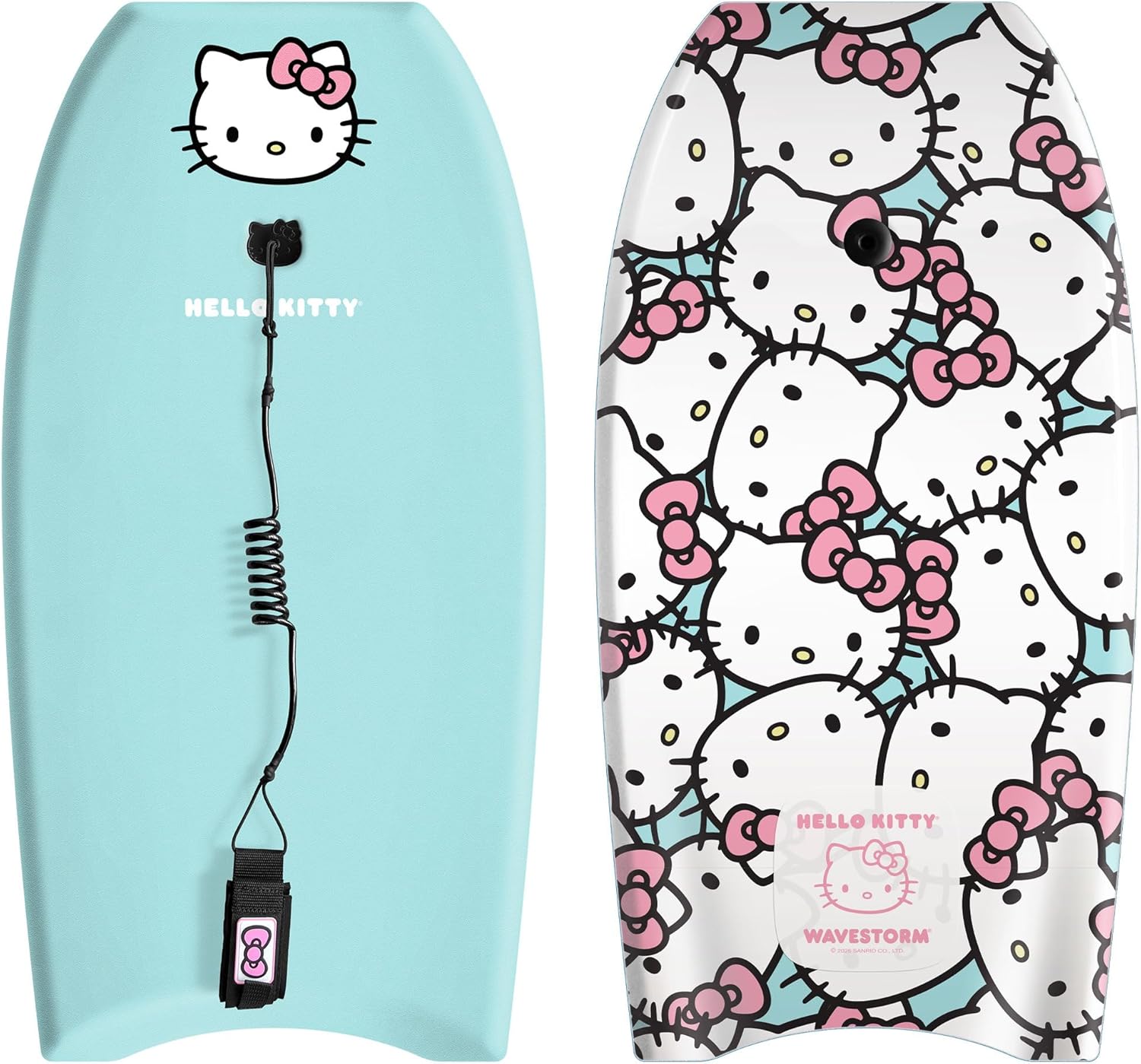Wavestorm Hello Kitty 36-Inch Bodyboard - Slick Bottom Foam Core for Speed, Beginners, Kids & Adults