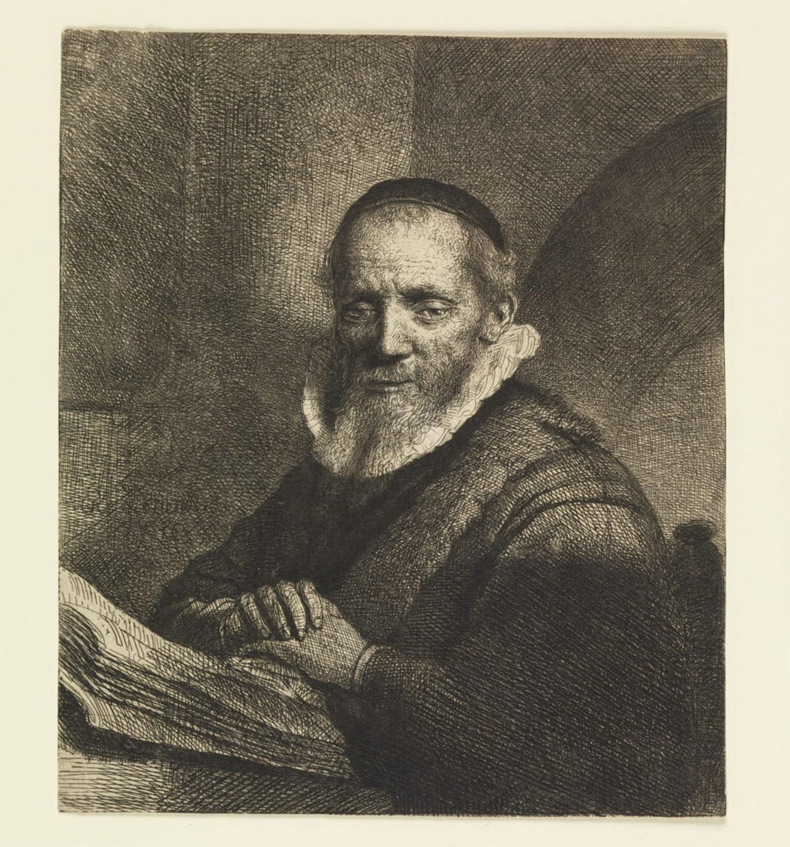 SERENDIPITP Vintage Wall Art Canvas Nordic Poster Canvas Print Picture Jan cornelis Sylvius, preacher by Rembrandt van Rijn Wall Art Poster for Home Decor 60x90cm