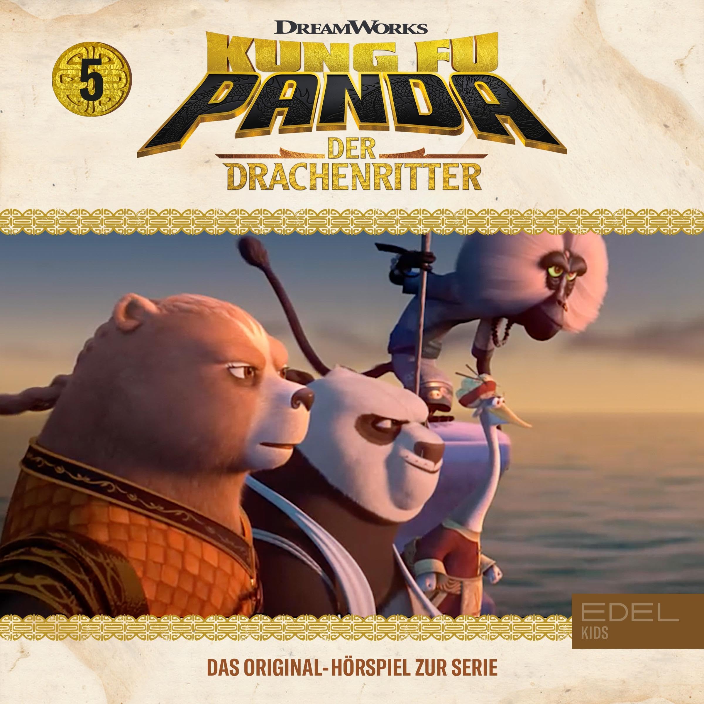 Eine lange, langsame Bootsfahrt / Der Fall des Ritters - Teil 1+2. Das Original-Hörspiel zur Serie: Kung Fu Panda - Der Drachenritter 5