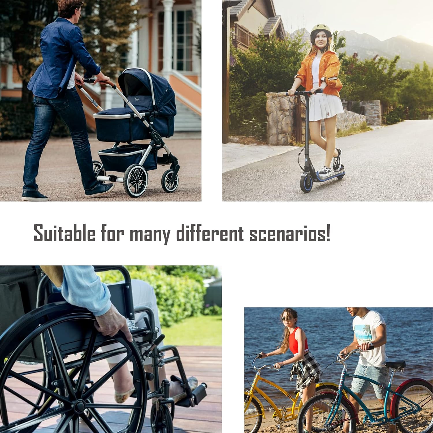 Stroller Cup Holder, Baby Stroller Bottle Holder, Bike Cup Holder, Bike Phone Holder, Water Bottle Holder for Walker, Wheelchair, Kids Bikes, e-Bike, Cruiser, Scooter (B) : Baby