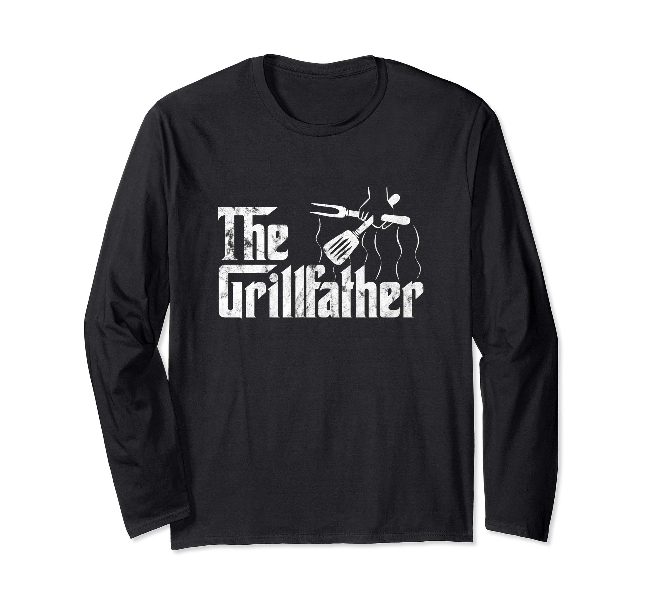 UnknownThe Grillfather Vintage BBQ Grill | Chef Long Sleeve T-Shirt