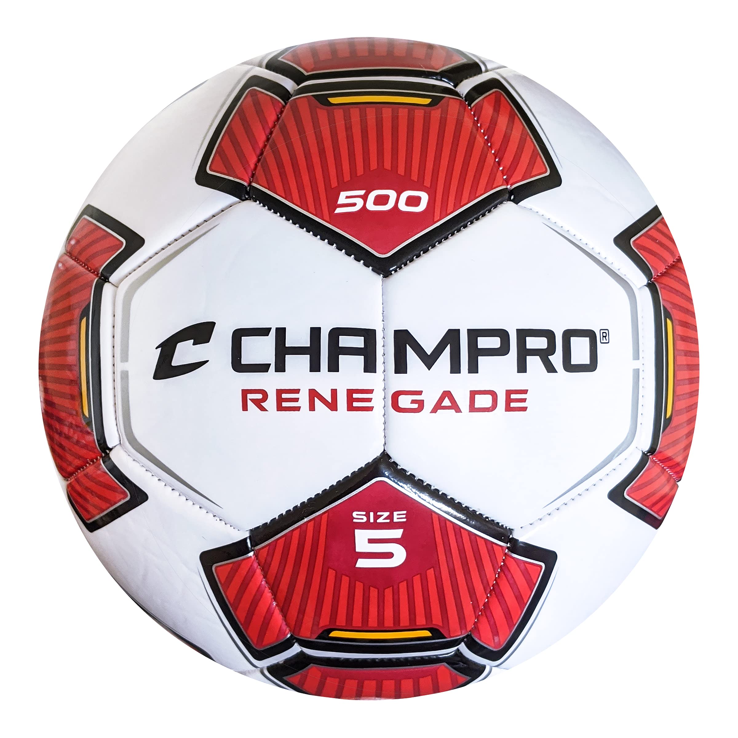 Ballon de football rouge écarlate taille 4 Renegade accessoires inclus - 2