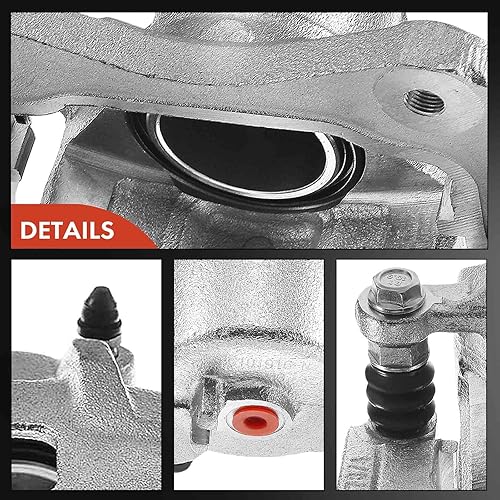 Miniatura 7 de A-Premium Pinza de freno de disco con soporte compatible con modelos seleccionados de Hyundai y Kia - Tiburon 2003-2005, Sonata 2004-2005, Optima,