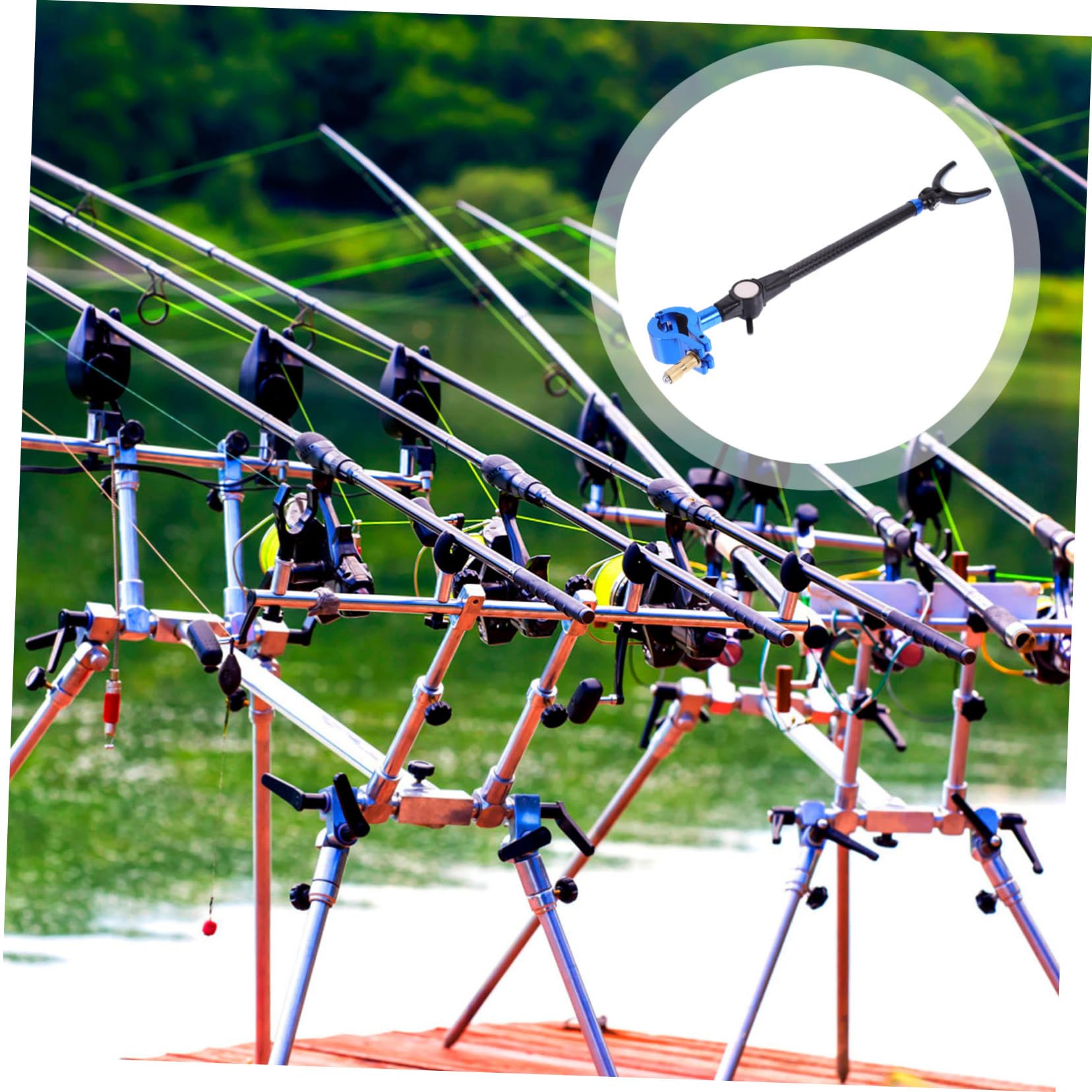 2 Pezzi Canna Base e Antiscivolo per Barche e Kayak per Stoccaggio Canna e Riduzione Stress Colore Casuale