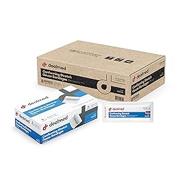 Dealmed 6 Sterile Conforming Stretch Gauze Bandages, 4.1 Yards Latex Free Stretched Dressing Wrap, Medical Non-Adherent Wound Care Mesh Bandages (Case of 48 Rolls)