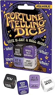 Mystical Aquarius Zodiac Fortune Telling Dice Game