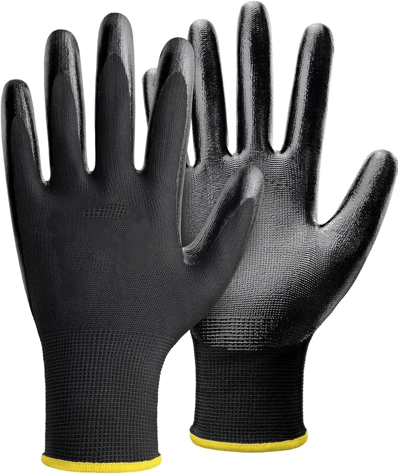 Genérico Compatible con guantes de trabajo recubiertos de nitrilo KG12N