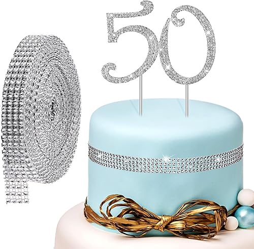 Leyndo Decoración para tartas de 1650, 4 filas, 10 yardas, cinta acrílica de diamantes de imitación de 1650, decoración de tarta de cumpleaños de disponible en Yaxa Costa Rica