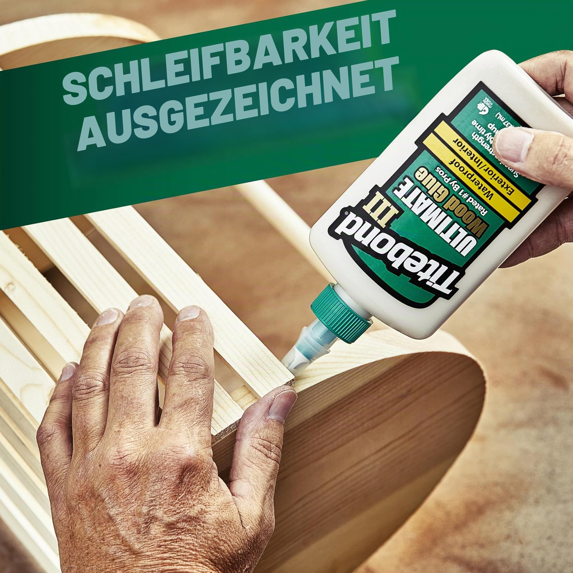 Titebond 1416 ZL-141/6 Ultimate Holzleim für den Innen und AuÃŸenbereich, wasserfest, 3,78 kg