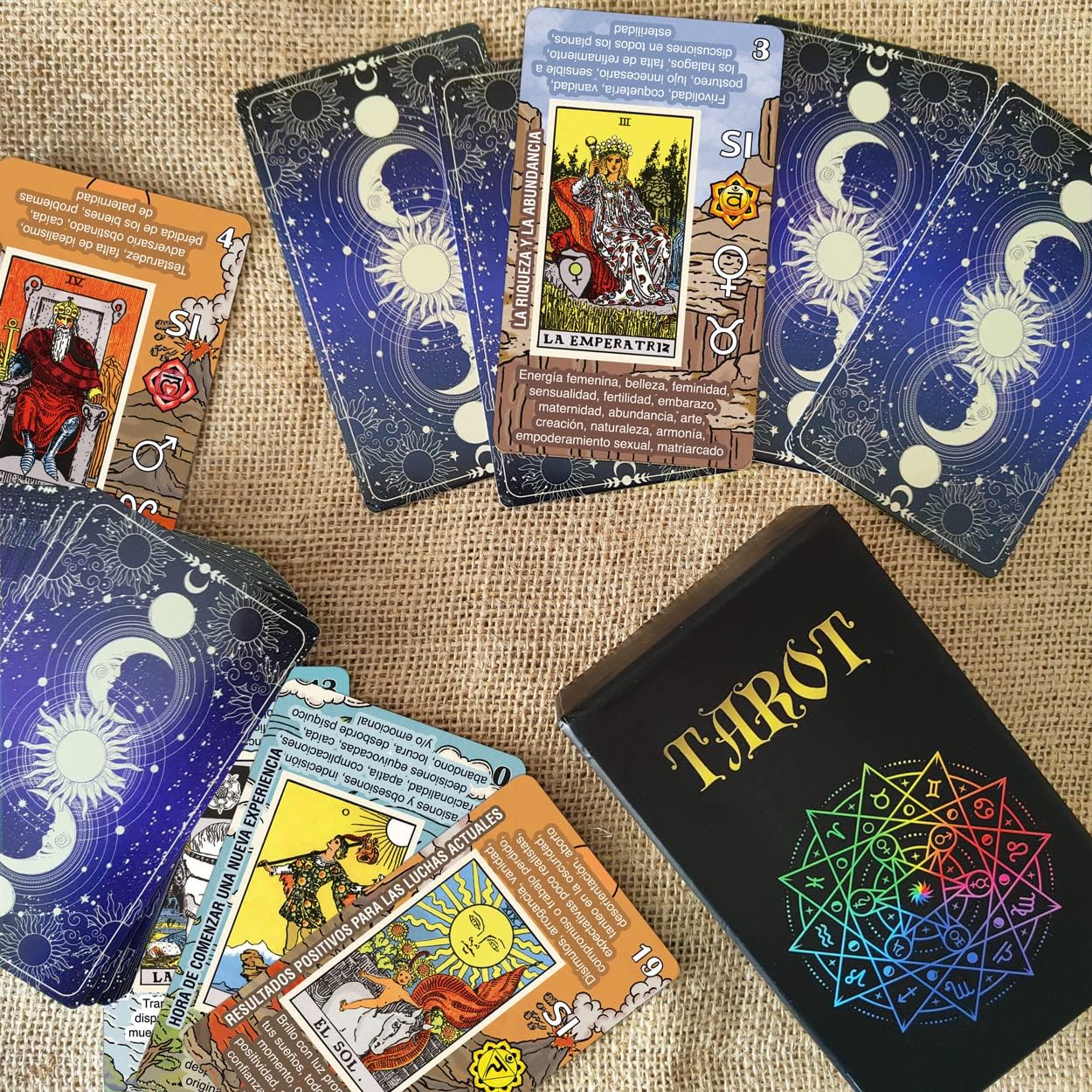 Cartas Tarot para Principiantes en Español - Baraja de Aprendizaje