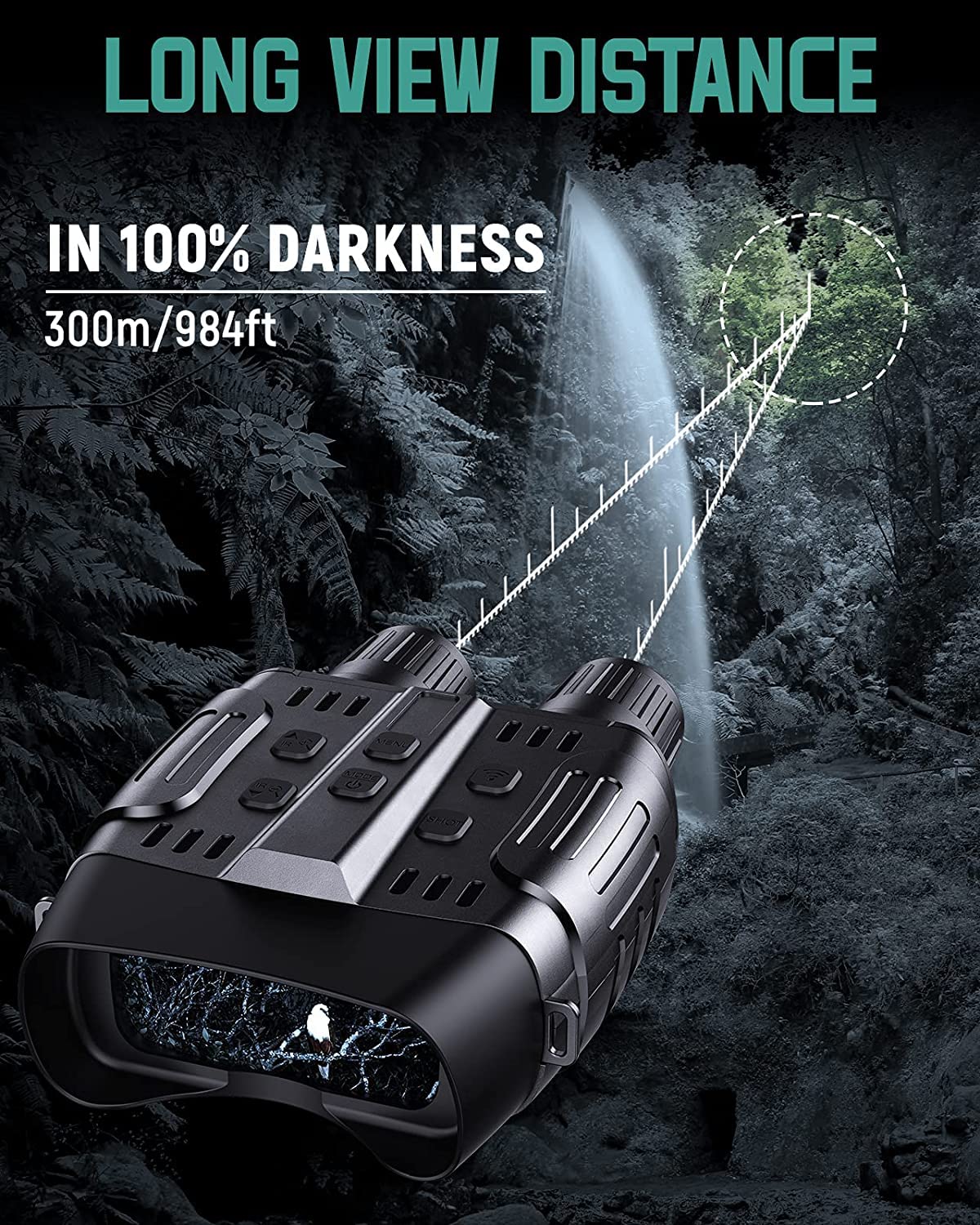 Night Vision Goggles， Binoculars with Digital Infrared System， Hunting