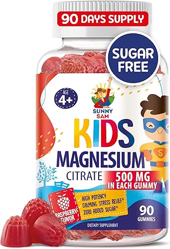 Sanny SAM - Gomitas de magnesio para niños y adultos, 500 mg, masticables de magnesio tranquilos, suplemento masticable de citrato de magnesio para Sanny SAM - Gomitas de magnesio para niños y adultos, 500 mg, masticables de magnesio tranquilos, suplemento masticable de citrato de magnesio para