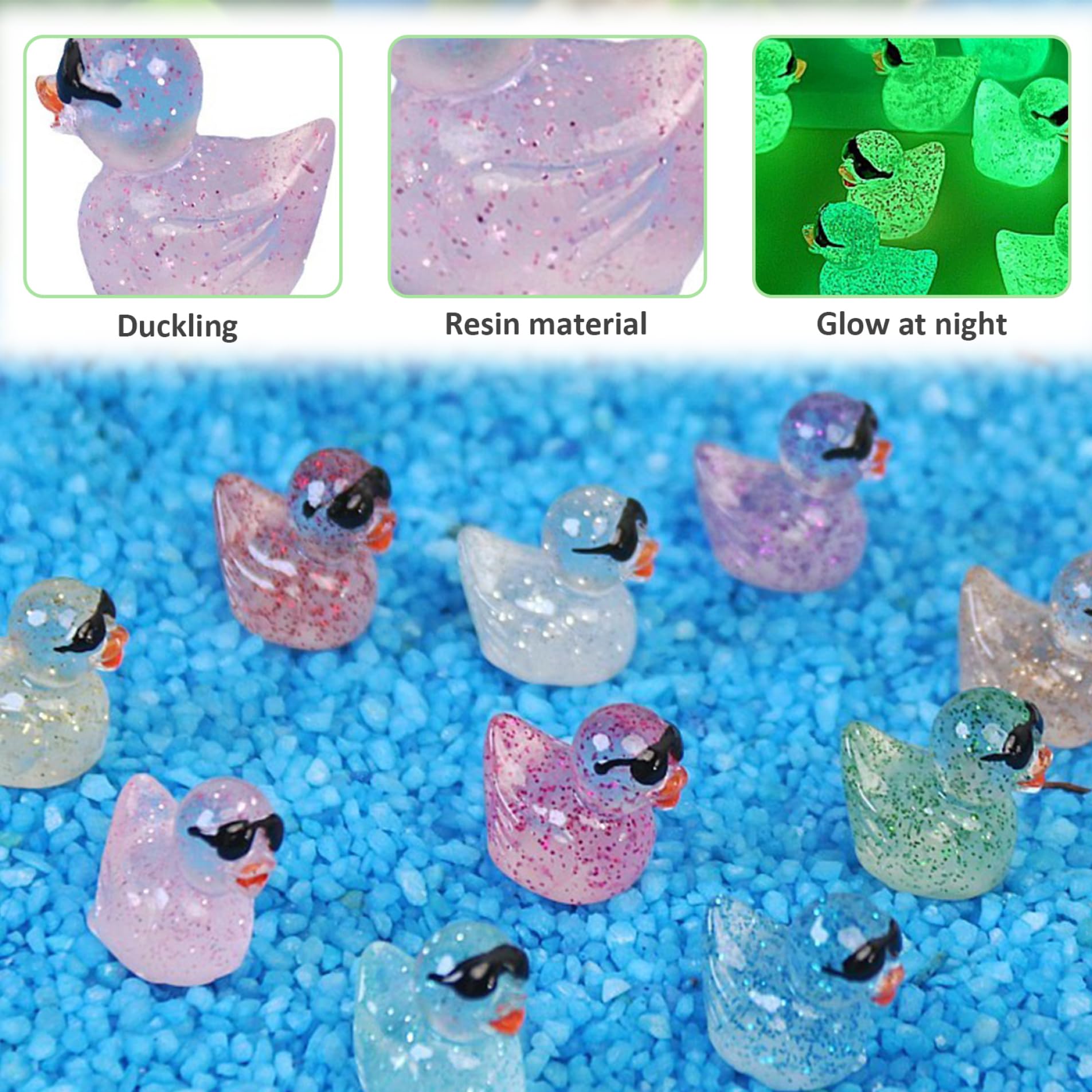60 Mini Patitos De Resina Que Brillan En La Oscuridad – 12 Colores Para Decorar Casas De Muñecas, Terrarios Y Manualidades Patitos Pequeños 60 Mini Patitos De Resina Que Brillan En La Oscuridad – 12 Colores Para Decorar Casas De Muñecas, Terrarios Y Manualidades Patitos Pequeños