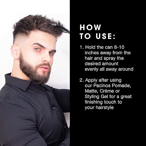 Miniatura 5 de Pacinos Laca para el cabello Final Touch, antiencrespamiento, sujeción firme, flexible, de secado rápido y sin escamas, añade volumen, textura y