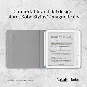 Amazon.com: Kobo Libra Colour SleepCover Case | Dusk Blue Stylus