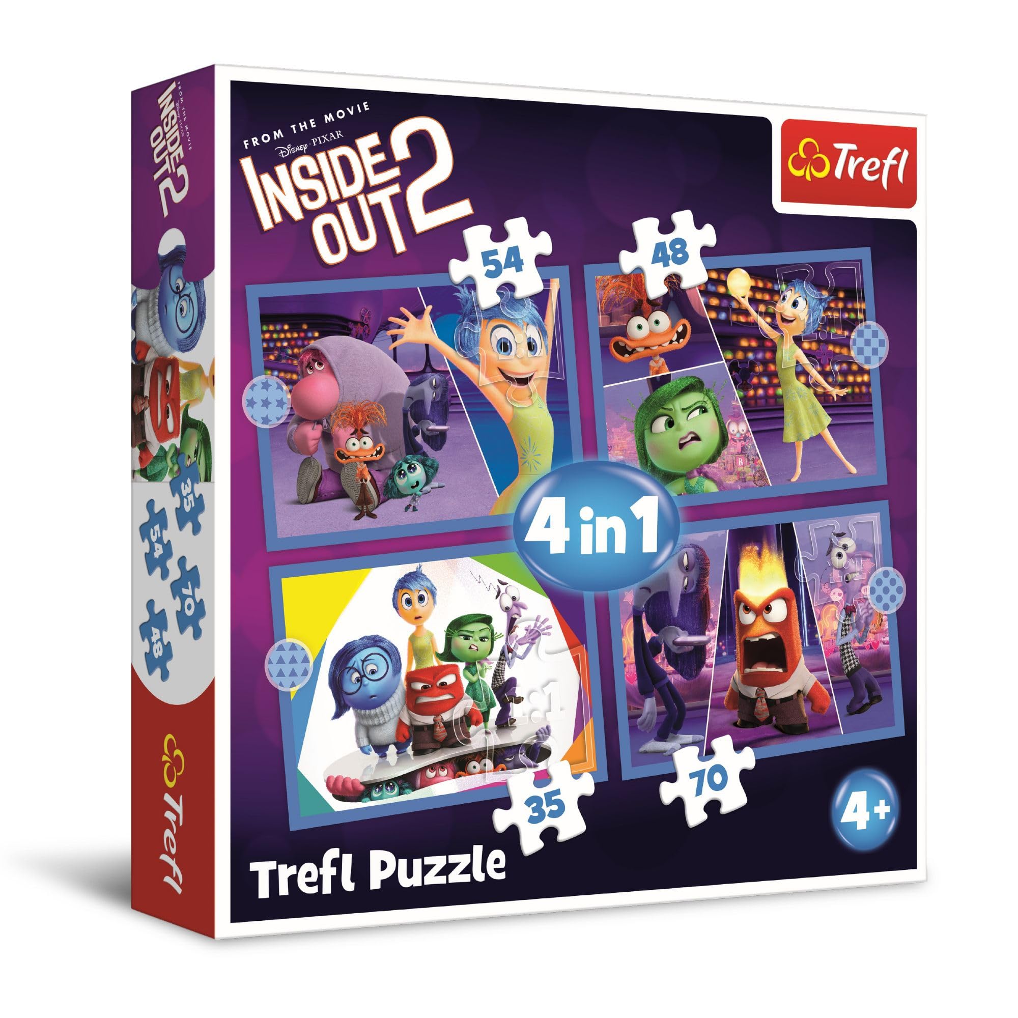4 in 1 Puzzle - Inside Out 2