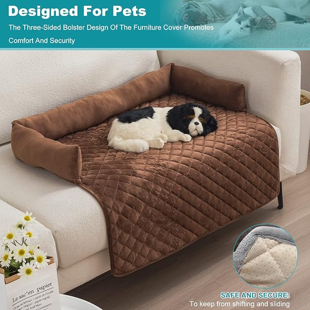 Foto 2 de 7 de PETCUTE Sofá para Perros Grande y Mediano,Protección para Sofá,Antiestres Cama para Perro de Felpa…