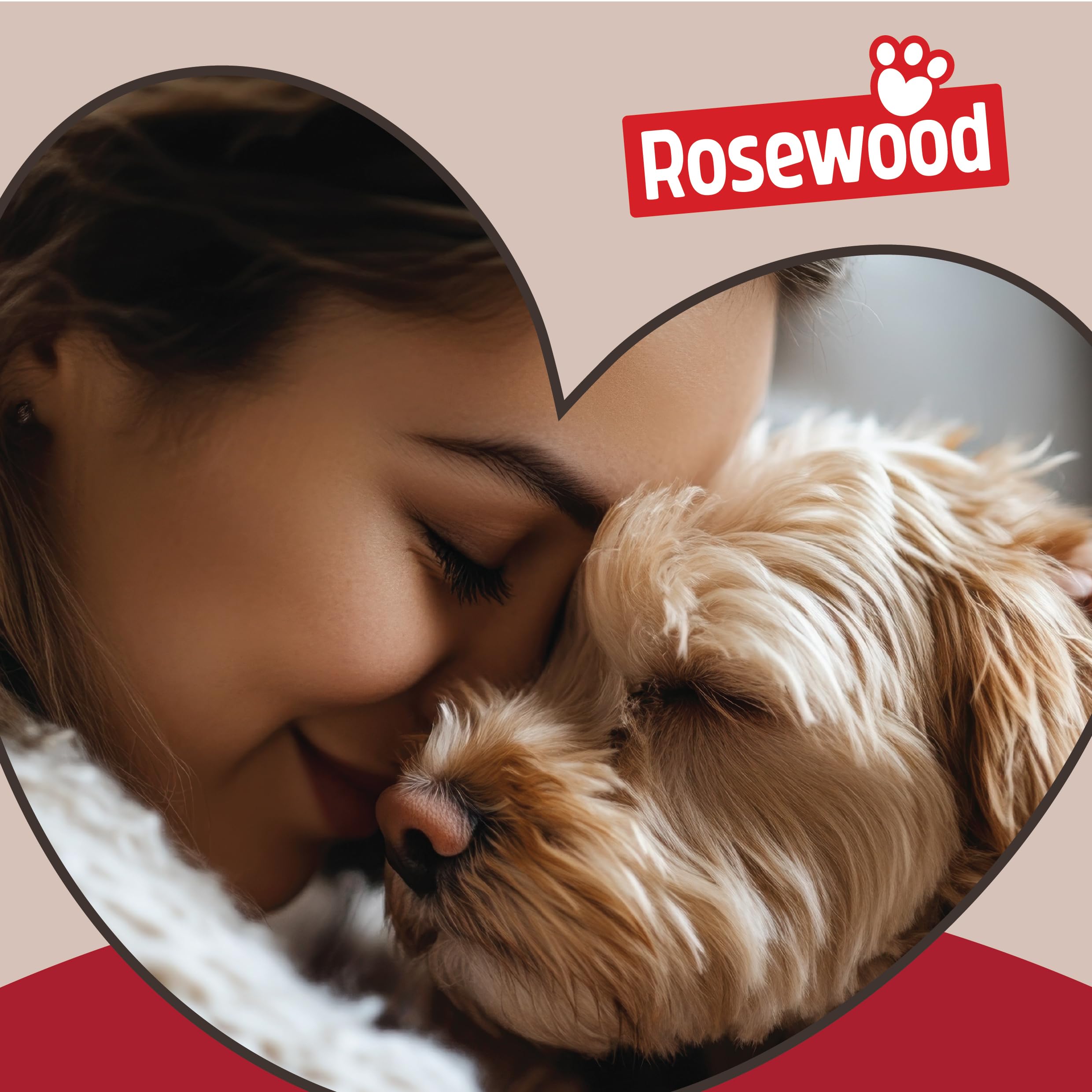 Rosewood Cama grande para perros para razas de perros más grandes, lavable a máquina, muy suave y acogedora, cama para perros ortopédica de espuma viscoelástica de 80 x 65 x 16 cm