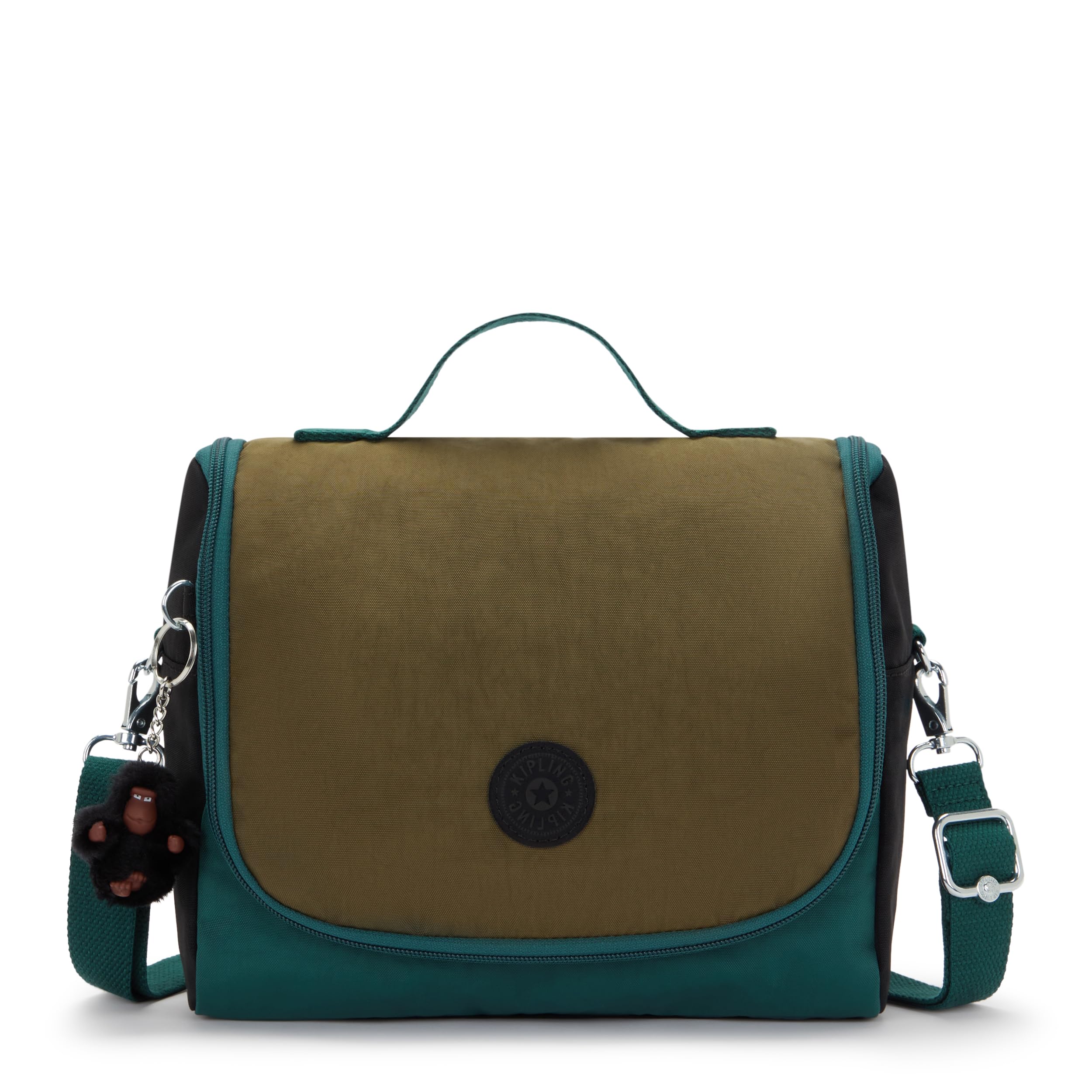 Kipling Women's Black Khaki Block 56% Recycled Polyamide, 44% Polyamide