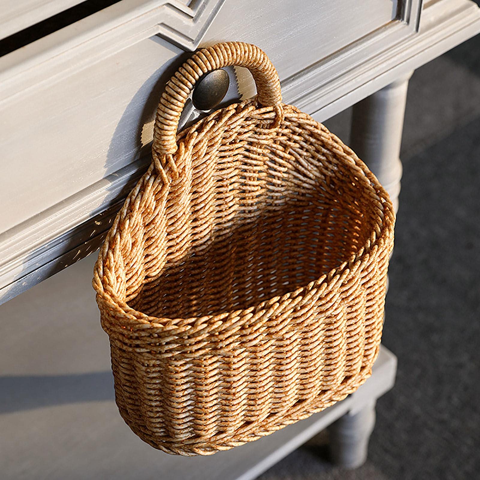 Wandmanden Jute - over deuren, jute wandmand | Handgemaakte geweven wandorganizer, sleutelzonnebril portemonneehouder, wandmontage mand voor planten, sleutelzonnebril, portemonnee op deur