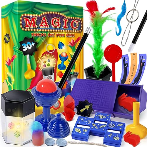 Heyzeibo Magic Tricks - Juego de magia con varita mágica e instrucciones para niños, juguetes de regalo de cumpleaños de Navidad para niños de 6, 7,
