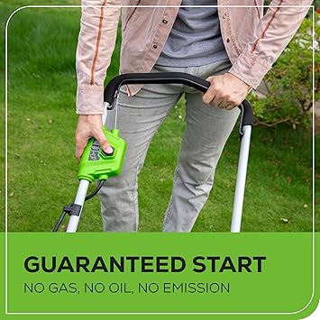 Greenworks 40V 16 (Push) Cordless Lawn Mower, 4.0Ah Battery (1/3 Acre, Push Button Start, Compatible with 75+ Tools)