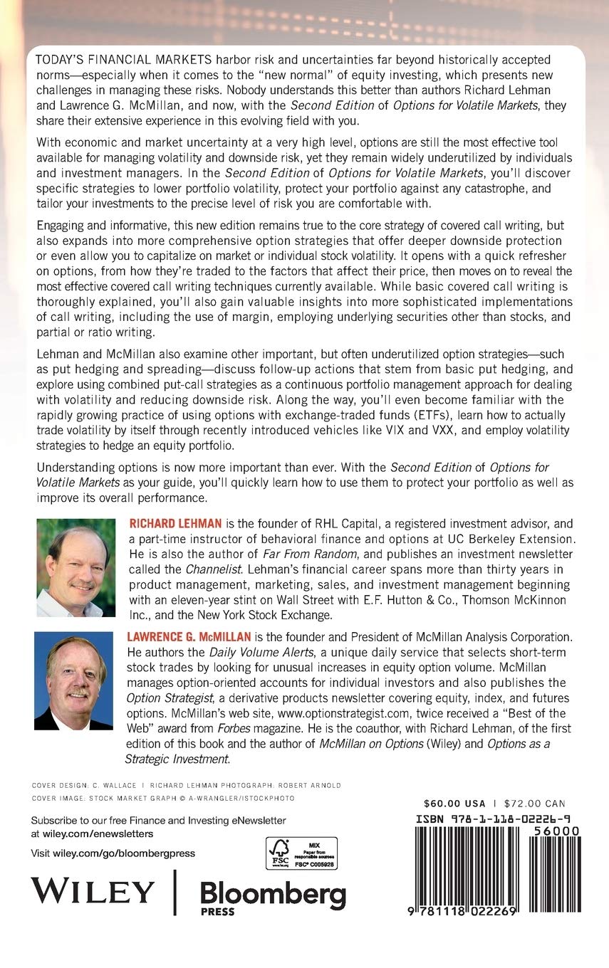 Options for Volatile Markets: Managing Volatility and Protecting Against Catastrophic Risk, 2nd Edition (Bloomberg Financial, Band 143)