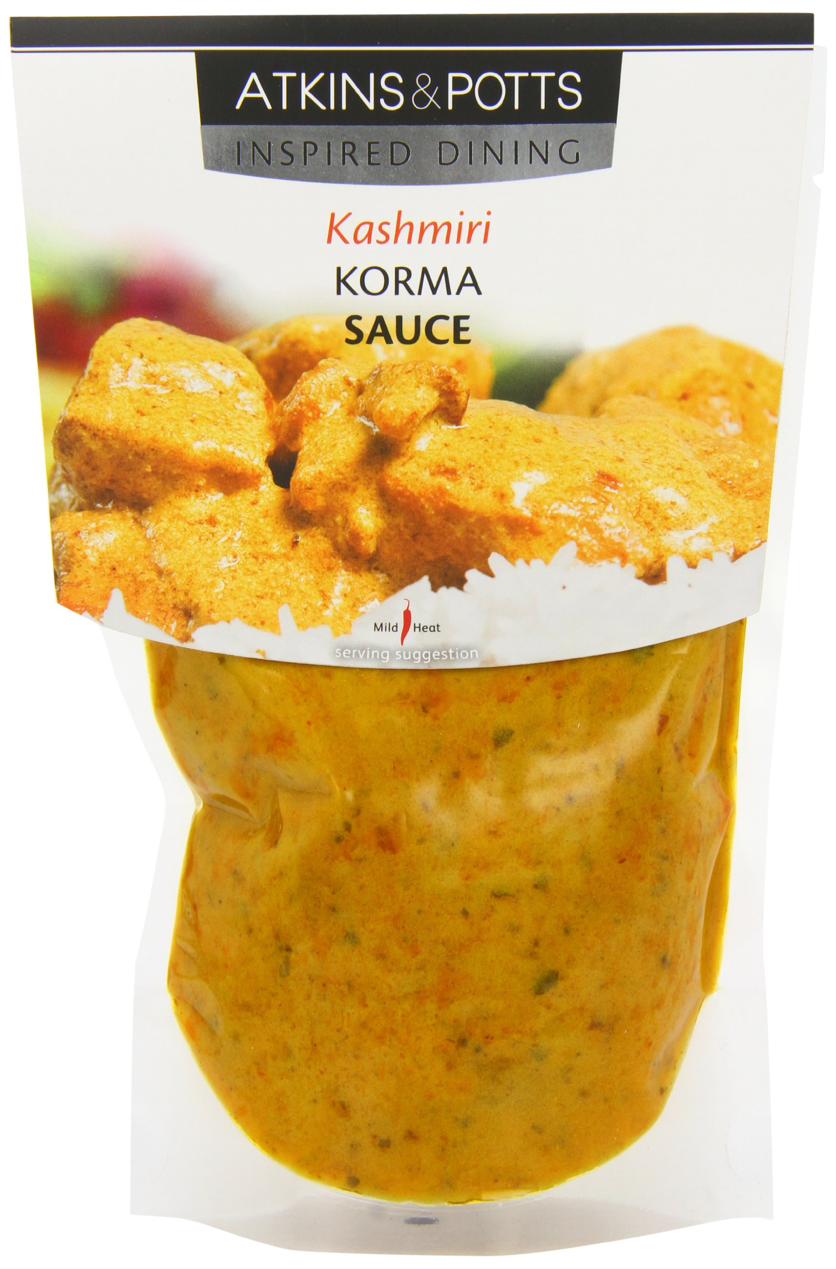 Atkins and Potts Kashmiri Korma Sauce 350 g (Pack of 6)