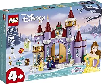 LEGO Disney Belles Castle Winter Celebration 43180 Disney Princess Building Kit; Makes a Great Birthday for Kids who Love Disneys Beauty and The Beast 238 Pieces