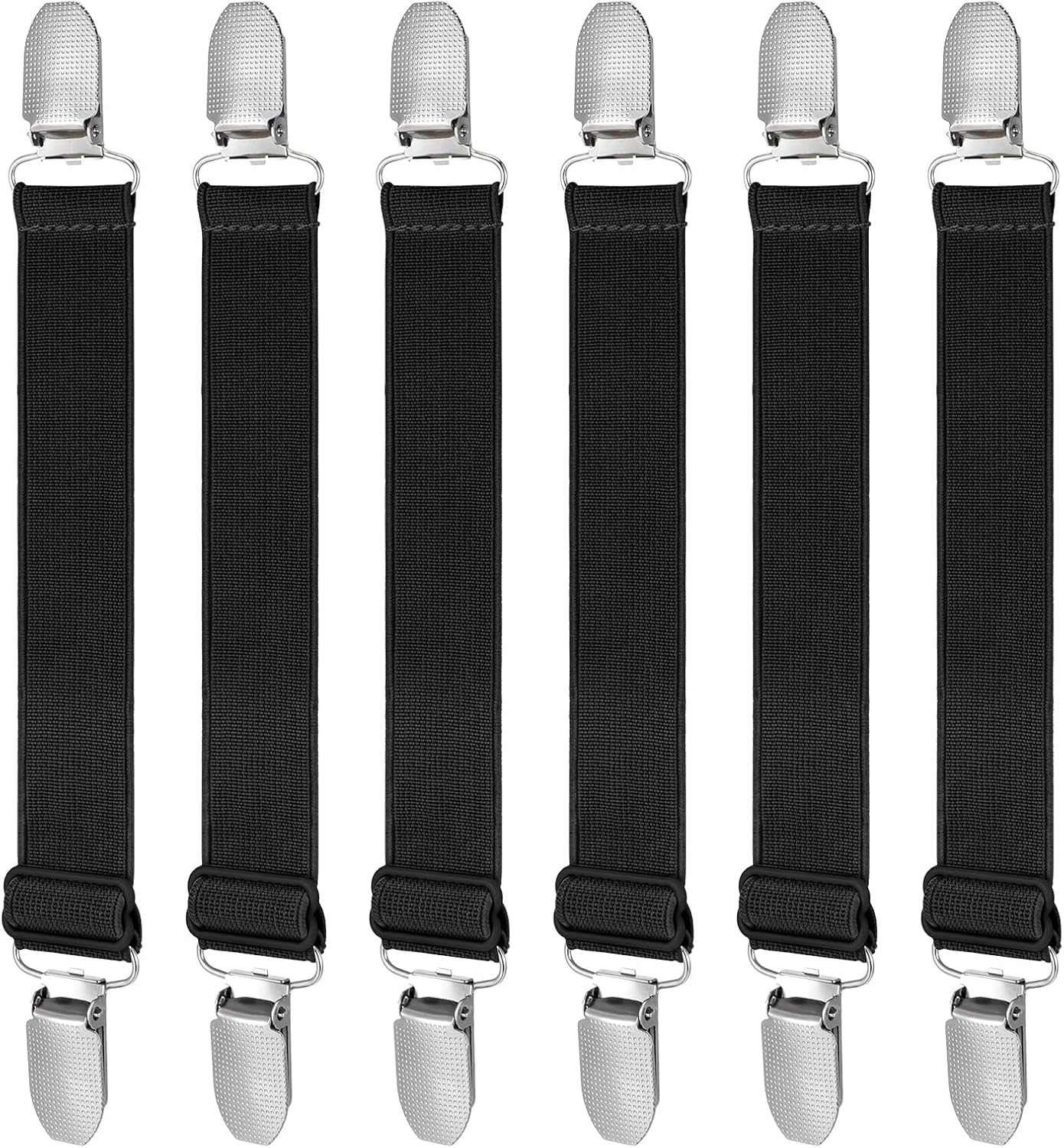 6 Pcs Elastic Cinch Clip, Clothing Cinch Clip Dress Tightener Waist Cincher Clips Belt Clips for Jeans, Pants