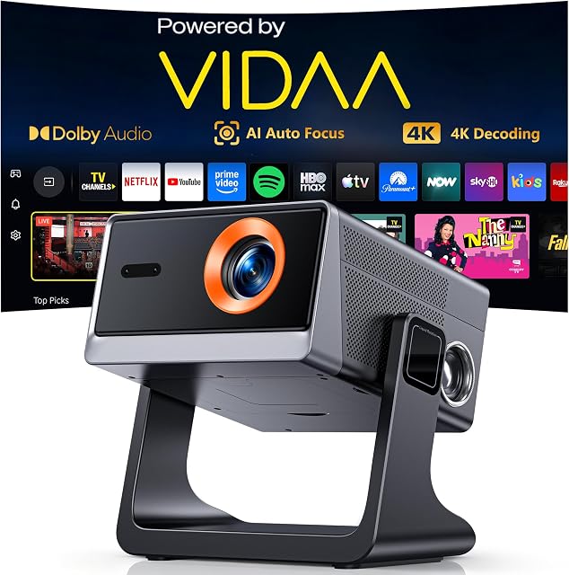 WOLFANG Proyector 4K con Enfoque y Keystone Automáticos